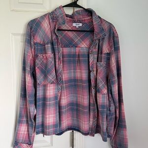 Women’s Kensie Long Sleeved Flannel Shirt